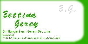 bettina gerey business card